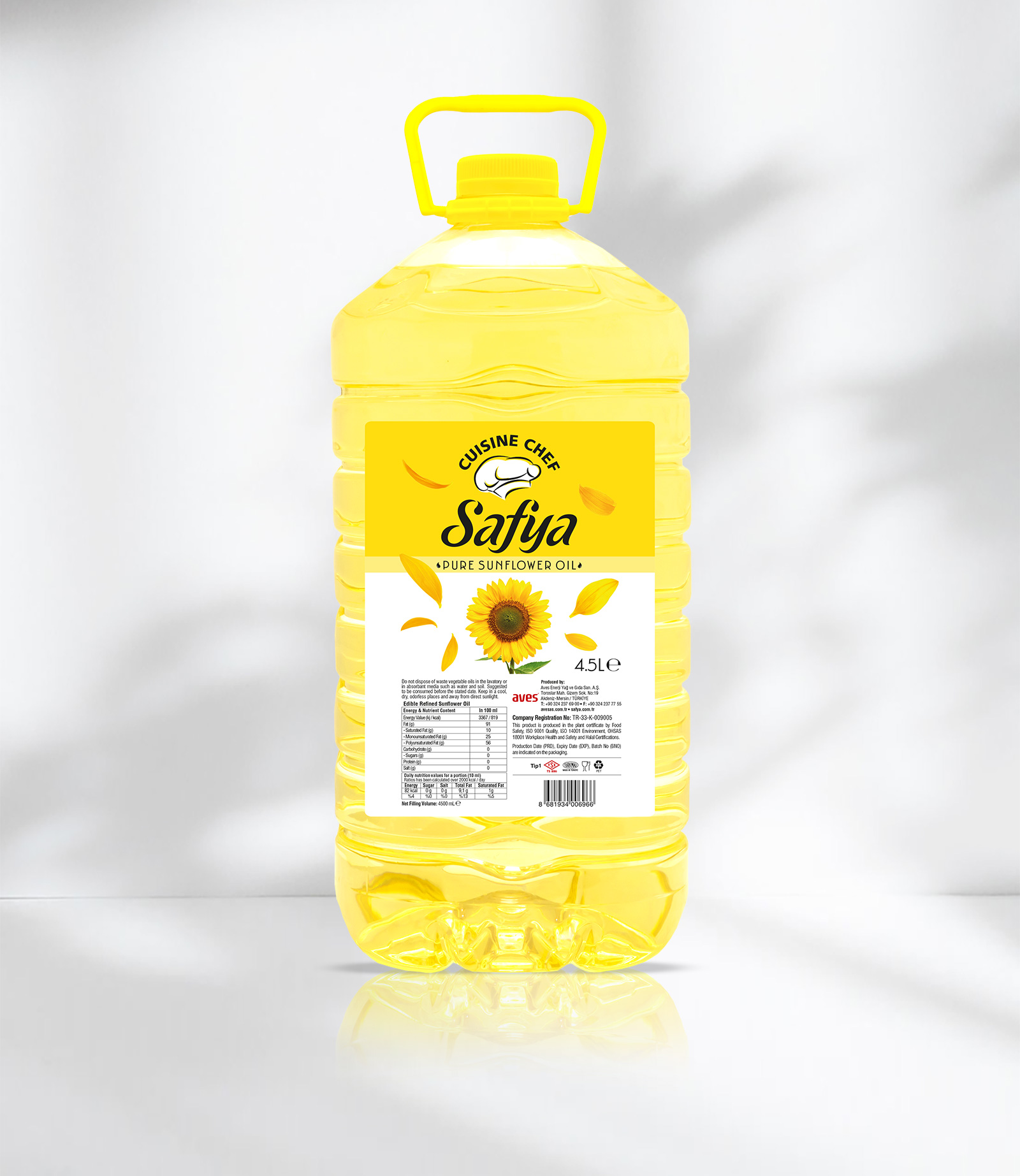 4,5X4L Cuisine Chef Sunflower Oil